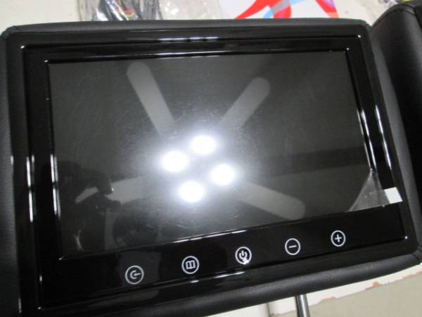 9インチ ヘッドレストモニター ブラック レザー 新品未使用品