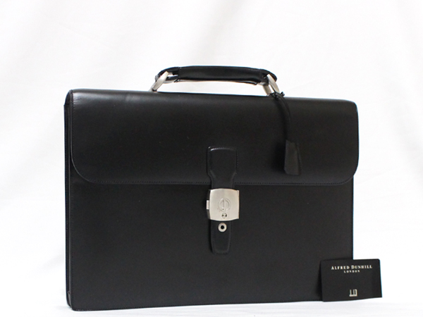 超美品dunhillレザー ビジネス書類バッグ ブリーフ ドキュメント