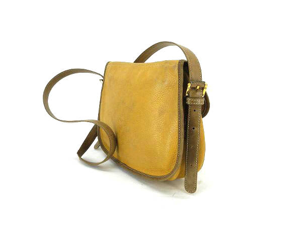 1円 ロエベ レザー ショルダーバッグ ベージュ CQ784