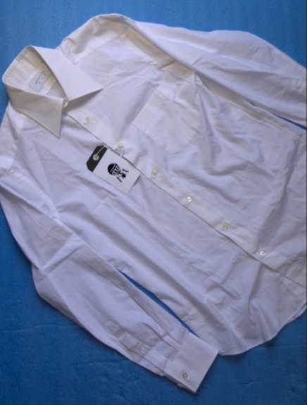 ☆新品 五大陸 ドレスシャツ 白無地 Mサイズ 70％引☆