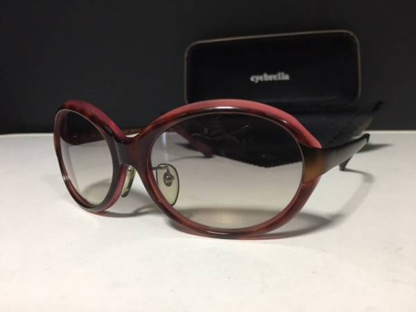 程度良好 アイブレラサングラス eyebrella EB-05 眼鏡ワイン系