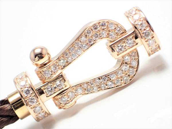 業界最安値☆FRED フォース10 LM ダイヤブレスレット AU750