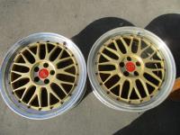 中古アルミホイル ＢＢＳ LM137 18インチ 2本セット 7.5J PCD100
