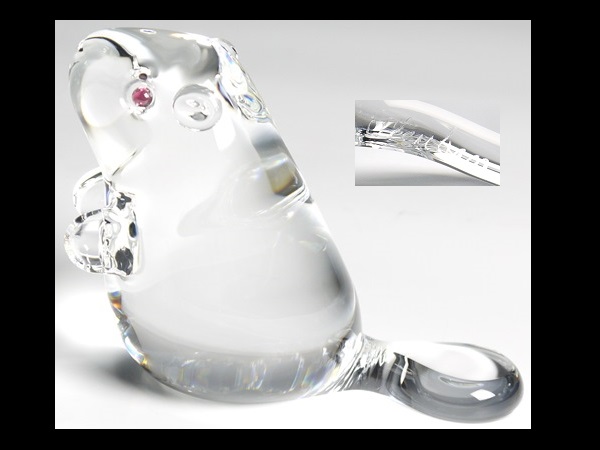 n991 Steuben スチューベン クリスタル ビーバー フィギュリン