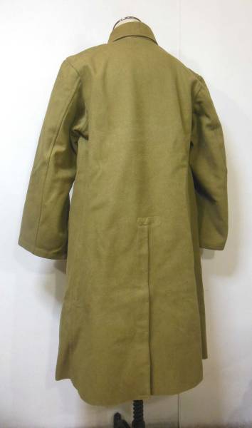 旧日本陸軍・兵、下士官用改四五式冬外套（折襟改造　軍服軍刀帯