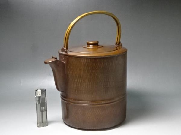 ◆茶道具　茶器【銅製　竹形　水注】造りが良いです！　箱入