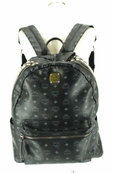 MCM(エムシーエム) ロゴ総柄スタッズ付きバックパック リュック MCM