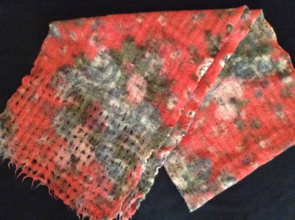 EPICE エピス☆ウールストール 花柄 ピンク系 マフラー ショール