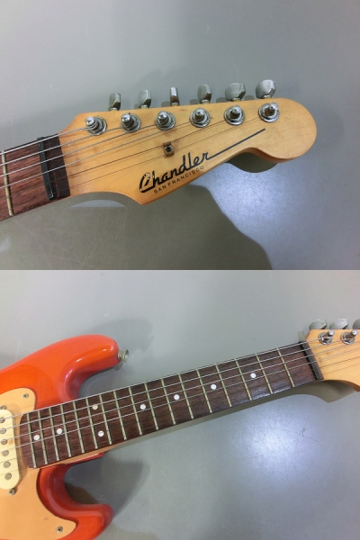 47484. Chandler / ミニエレキギター ストラトタイプ ジャンク品
