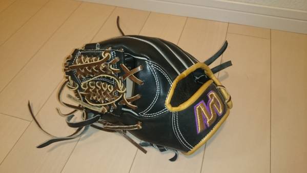 ★室内使用の美品★ アサダスポーツオーダー 硬式内野手　左投用