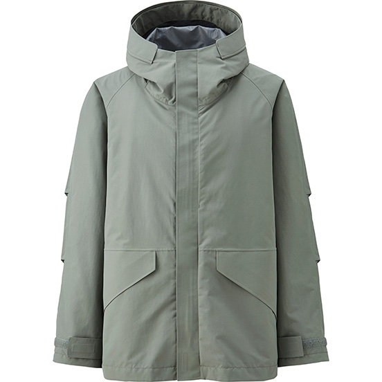 ルメール ユニクロ ブロックテックパーカ M グレー