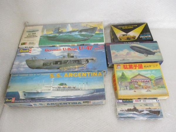 ■ジャンク 1/125他 伊-400，S.S.アルゼンチン，U-47他 [梱0.6]