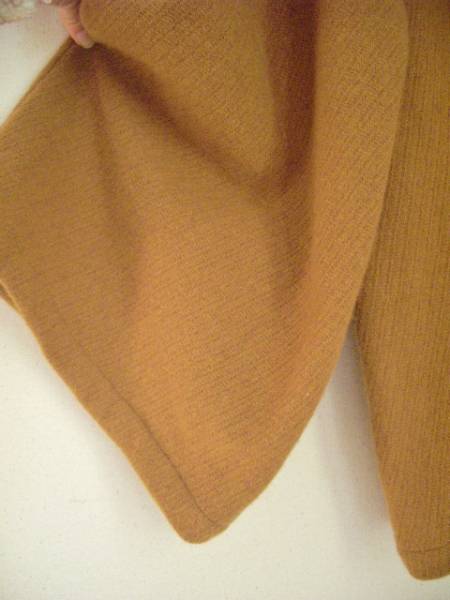 ハンドメイド★ワイドパンツ★ウール★キャラメル・テラコッタ