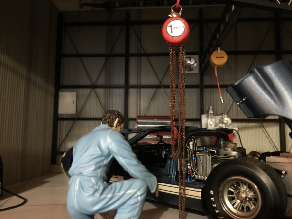 1/18 ジオラマ アクセサリー チェーンブロック エアーリール