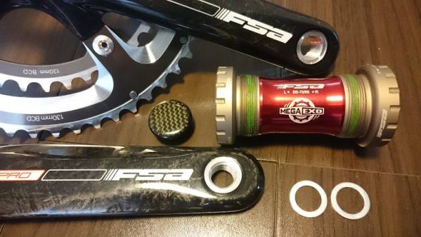 FSA SLK PRO クランク 新品 170mm 53/39T MegaExo BB ジャンク