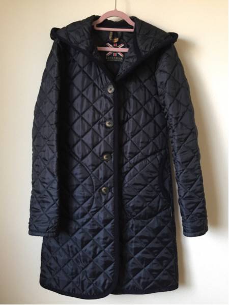美品 LAVENHAM ラベンハム キルティングコート ネイビー Sサイズ 