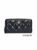 【1/28発送】新品 コーチ F55672 IMBLK キルティングレザー 財布