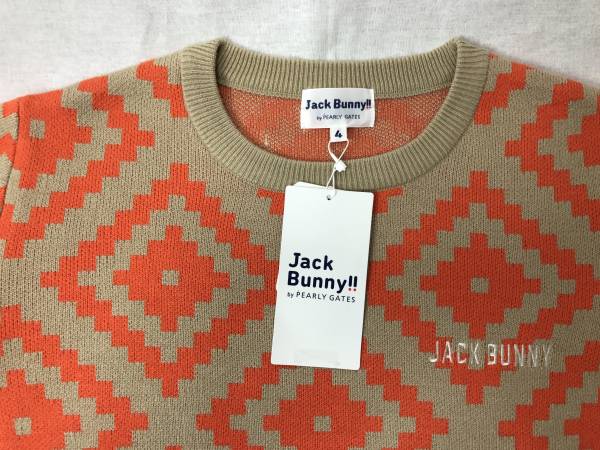新品 ジャックバニーbyパーリーゲイツ ニットセーター 4 (M)
