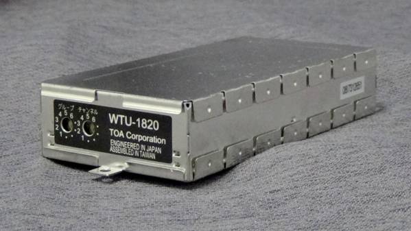 中古品 TOA チューナーユニット WTU-1820 (WA-1812 & 2800用)
