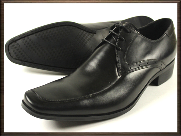 ★KATHARINE HAMNETT LONDON キャサリンハムネット 正規新品 本革レザービジネスシューズ 黒26㎝★