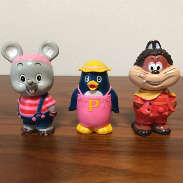 希少 にこにこぷん ソフビ 貯金箱 じゃじゃ丸 ぴっころ ぽろり 3体セット レトロ