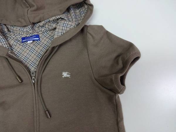 バーバリーブルーレーベル BURBERRY BLUE ジップアップパーカー LABEL