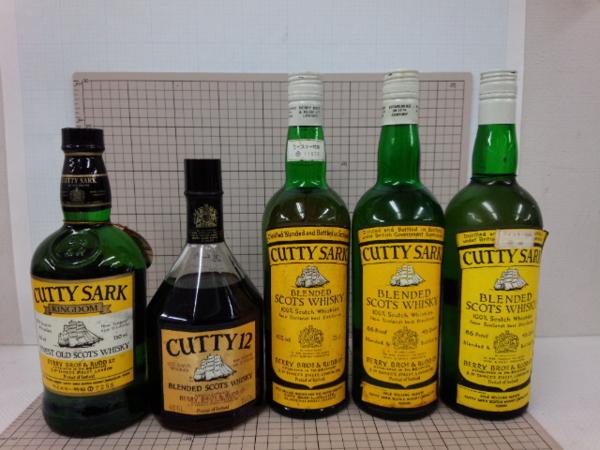 古酒☆CUTTY SARK（カティサーク）5本セット 12年 スコッチ 760ml