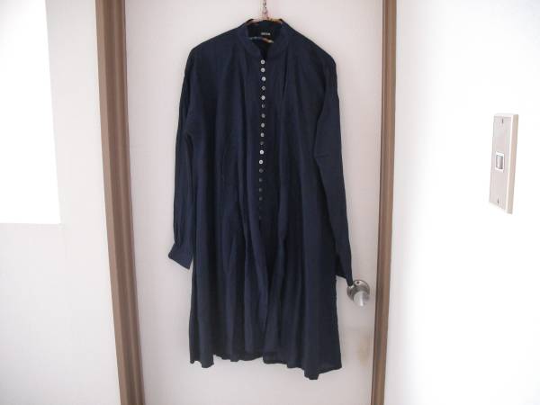ZUCCAズッカ★シャツワンピースチュニック★ネイビー