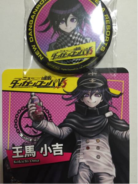 ダンガンロンパ 王馬小吉 パセラ 缶バッジ コースター