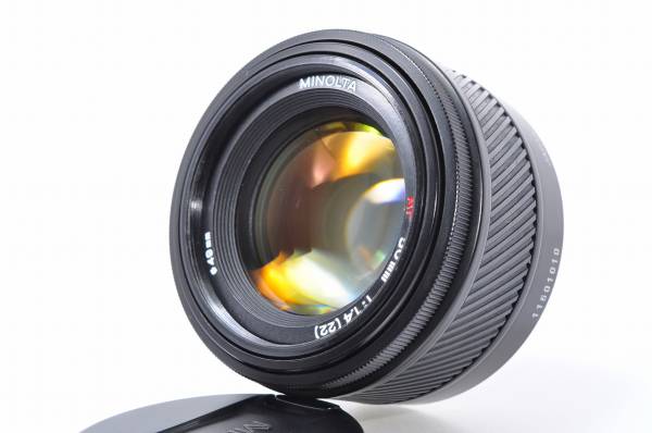 極上美品 ソニーA SONY ミノルタ MINOLTA AF 50mm F1.4 人気の標準単焦点 @284