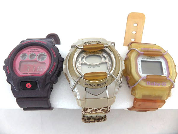 ジャンク カシオ G-SHOCK Baby-G 4本セット ジャンク品G-SHOCK・BABY-G 4