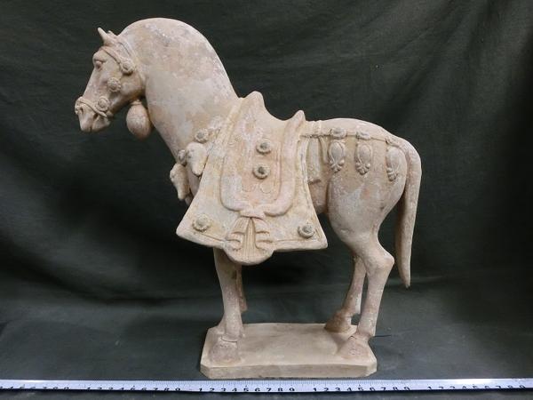 A03223 馬俑 加彩陶 2.8kg