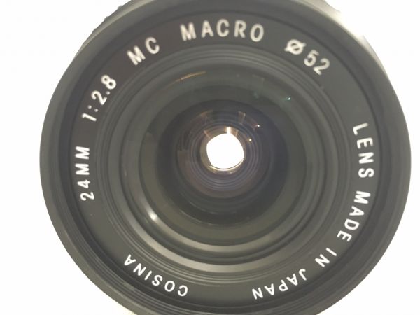 COSINA 24mm 1:2.8 MC MACRO Φ52 一眼レフ レンズ 1su1065 【公式通販】