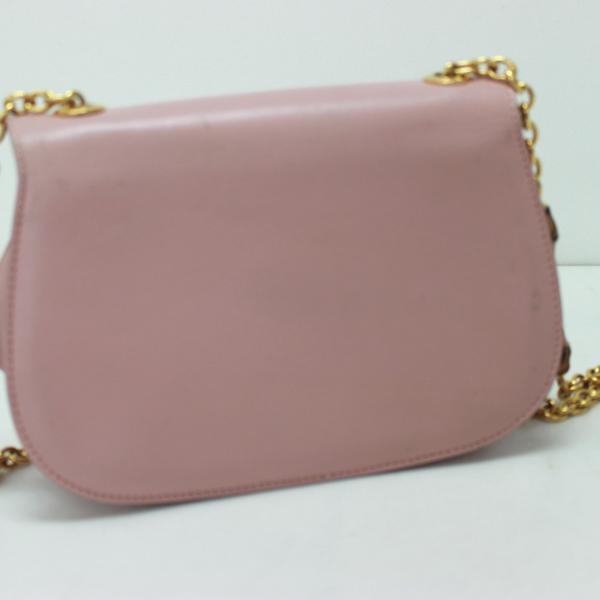 グッチ チェーンショルダーバッグ バンブー レザー レディース