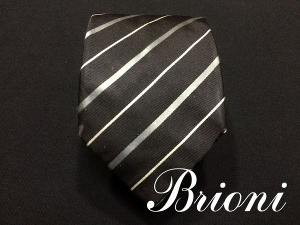 ネクタイ ブリオーニ シルク Brioni レジメンタル BRIONI レギュラー