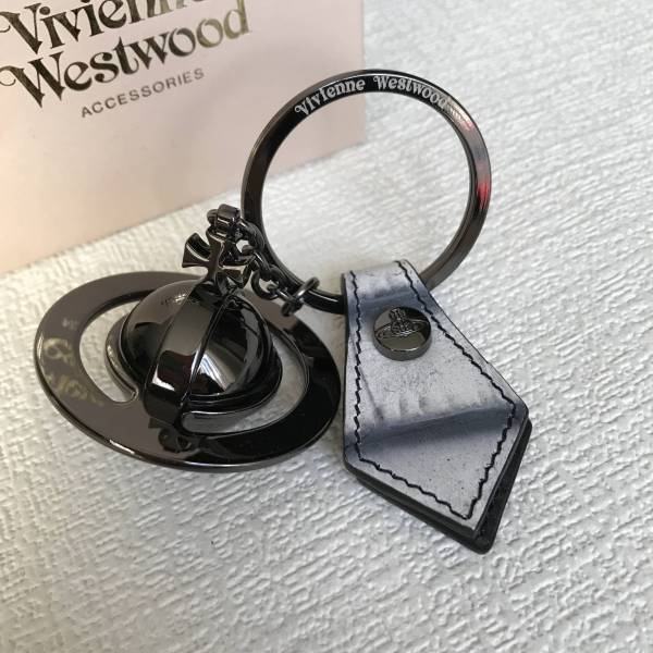 Vivienne Vivienne Westwood ラウンドオーブキーリング ガンメタ