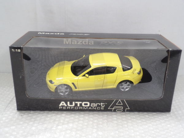 [梱0.1]オートアート 1/18 マツダ RX-8 イエロー / ミニカー