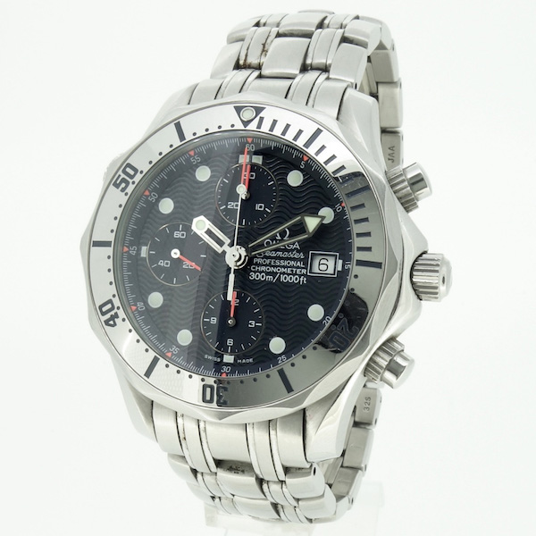 1円～ OMEGA オメガ シーマスター クロノグラフ 300M防水 メンズ 腕時計 デイト 自動巻き