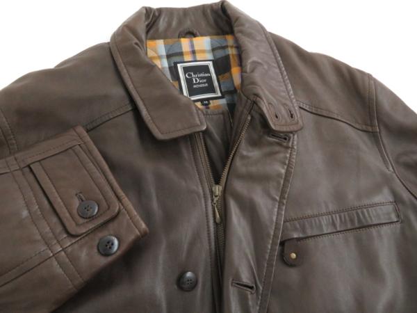 クリスチャンディオール コート ジャケット ラムレザー 中綿 メンズ M DIOR HOMME（レザージャケット）のフリマアイテム一覧 レザー