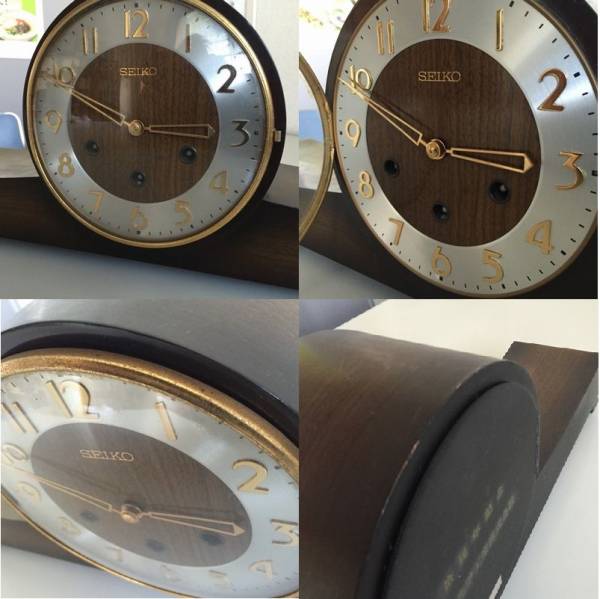 セイコー置時計　ゼンマイ　ウェストミンスター　中古ジャンク