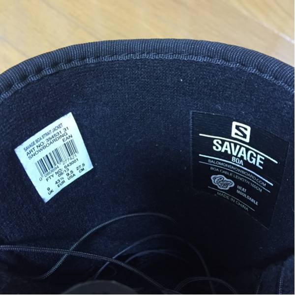 【美品】サロモン SAVAGE BOA 27.5cm 送料無料_3