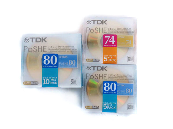 1円 未使用 TDK ポシェ 80分 74分 MD ミニディスク 計70点 セット HC834