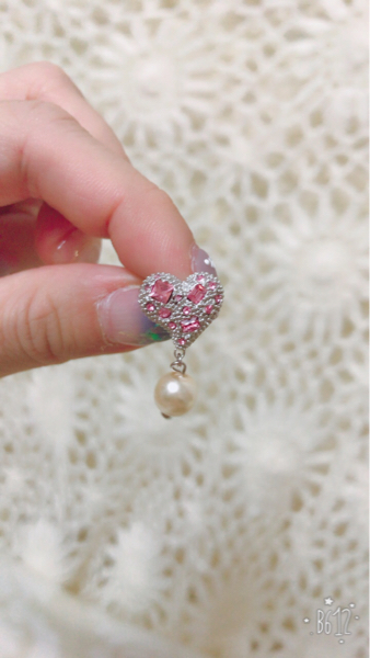 最新作レア！miumiuハートが可愛いパールピアス美品ピンク■路面店購入