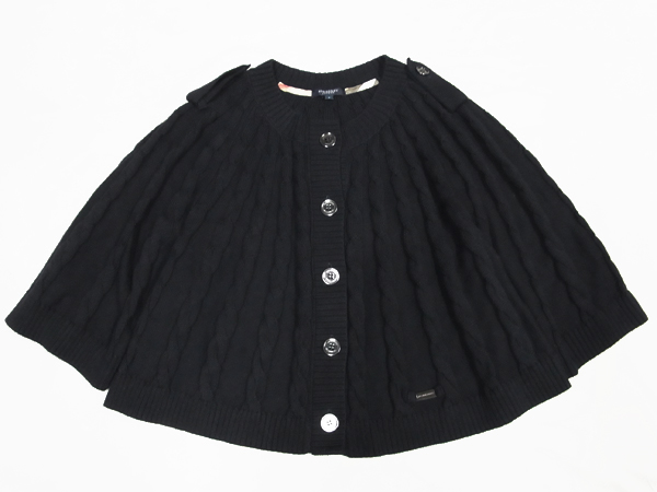 バーバリーロンドン大きいサイズ5ケーブルフレアニットジャケット