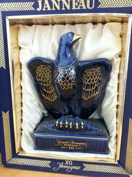 ジャノー XO イーグル リモージュ 青 陶器 JANNEAU Grand Armagnac 古