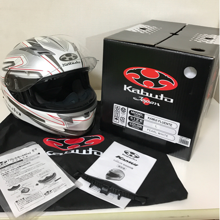 OGK KABUTO KAMUI FLUENTE Mサイズ スモークシールド付 ヘルメット ogk