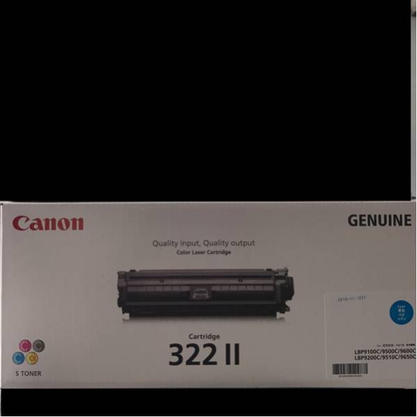 Canon 純正 レーザーカートリッジ Cartridge 322Ⅱ GENUINE シアン 1箱