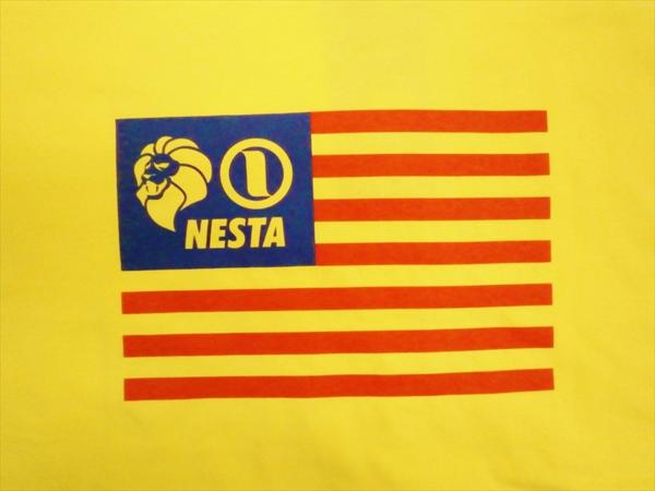 NESTA BRAND ネスタブランド 72NB1004 天竺 ナンバリング プリント 半袖Ｔシャツ イエロー XXL 新品