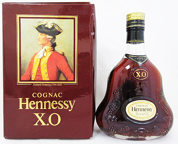 XO 金キャップ ヘネシー 古酒 クリアボトル Hennessy 700ml 未開封