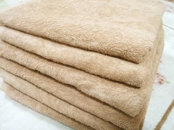 ☆ 中古 バスタオル ブラウン 業務用 20枚セット 3，000円 即決！